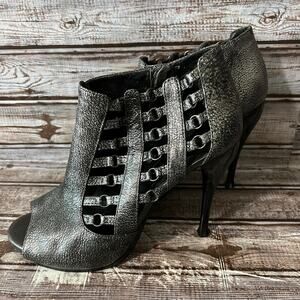 BCBGeneration Stiletto Open Toe Booties Size 8-1/2B 8.5